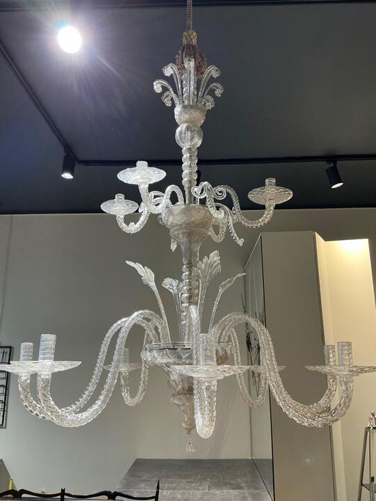 12 arms chandelier Venice 19th c 