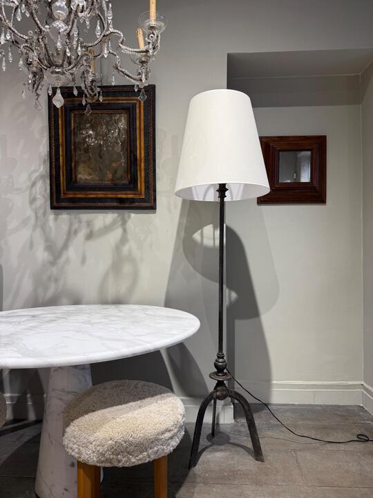 French iron floor lamp circa 1940