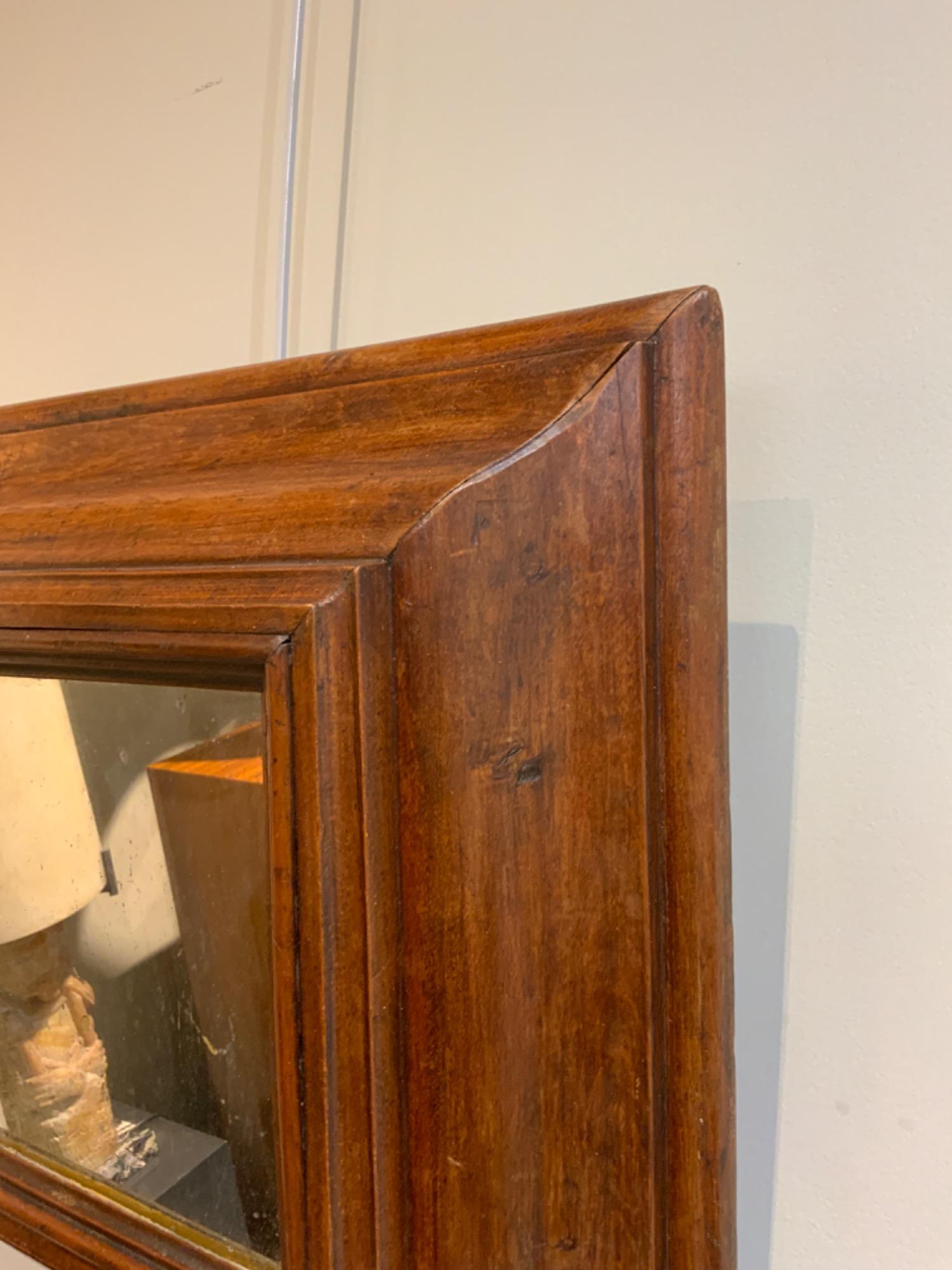 French walnut 18 th c mirror 