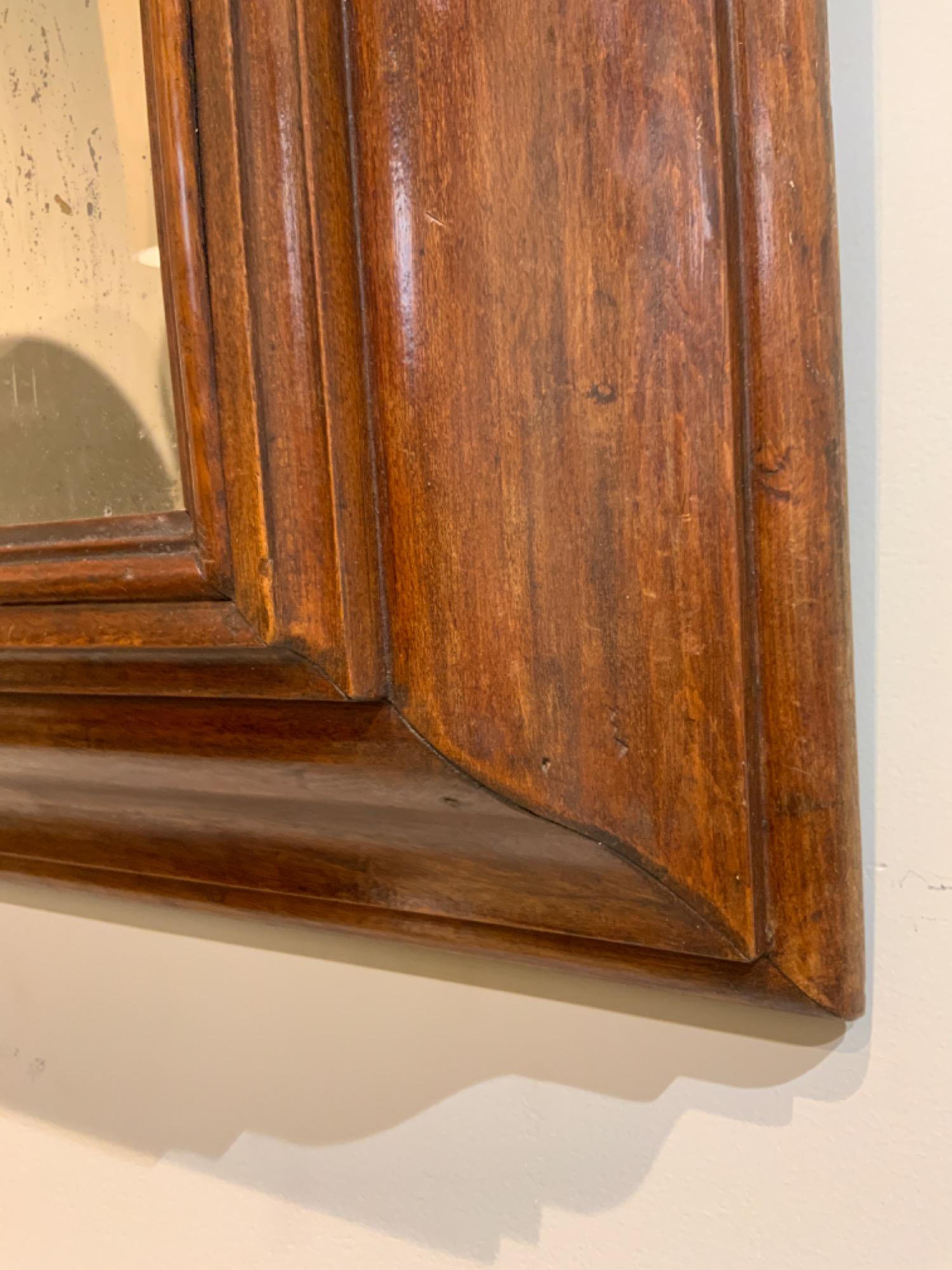 French walnut 18 th c mirror 