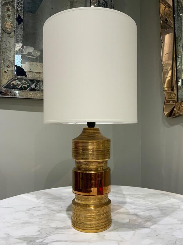 Gold ceramic lamp Bergboms