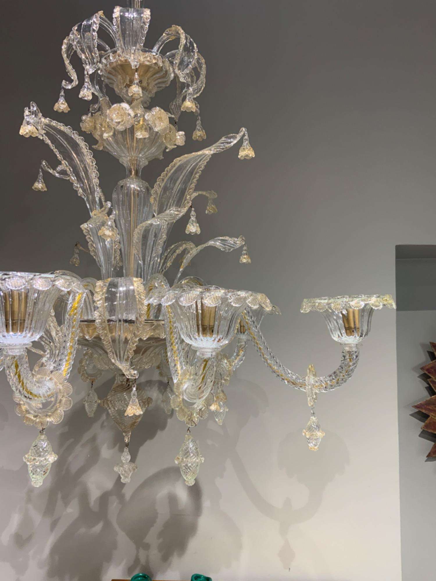 Impressive Barovier er Toso chandelier circa 1970