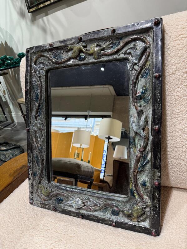 Italian ceramic mirror circa 1950