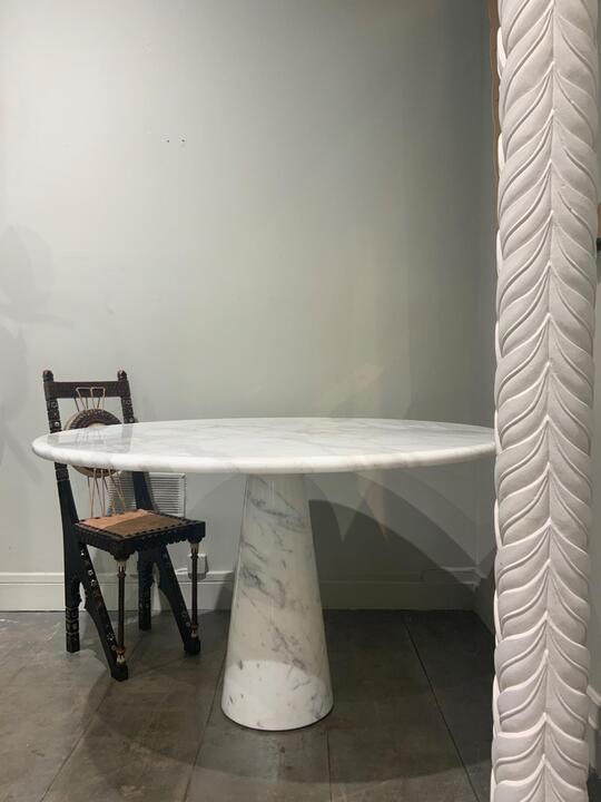 Italian marble dining table circa 1980 