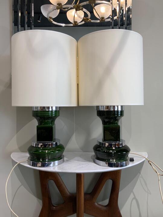 Pair of ceramic lamps circa 1970