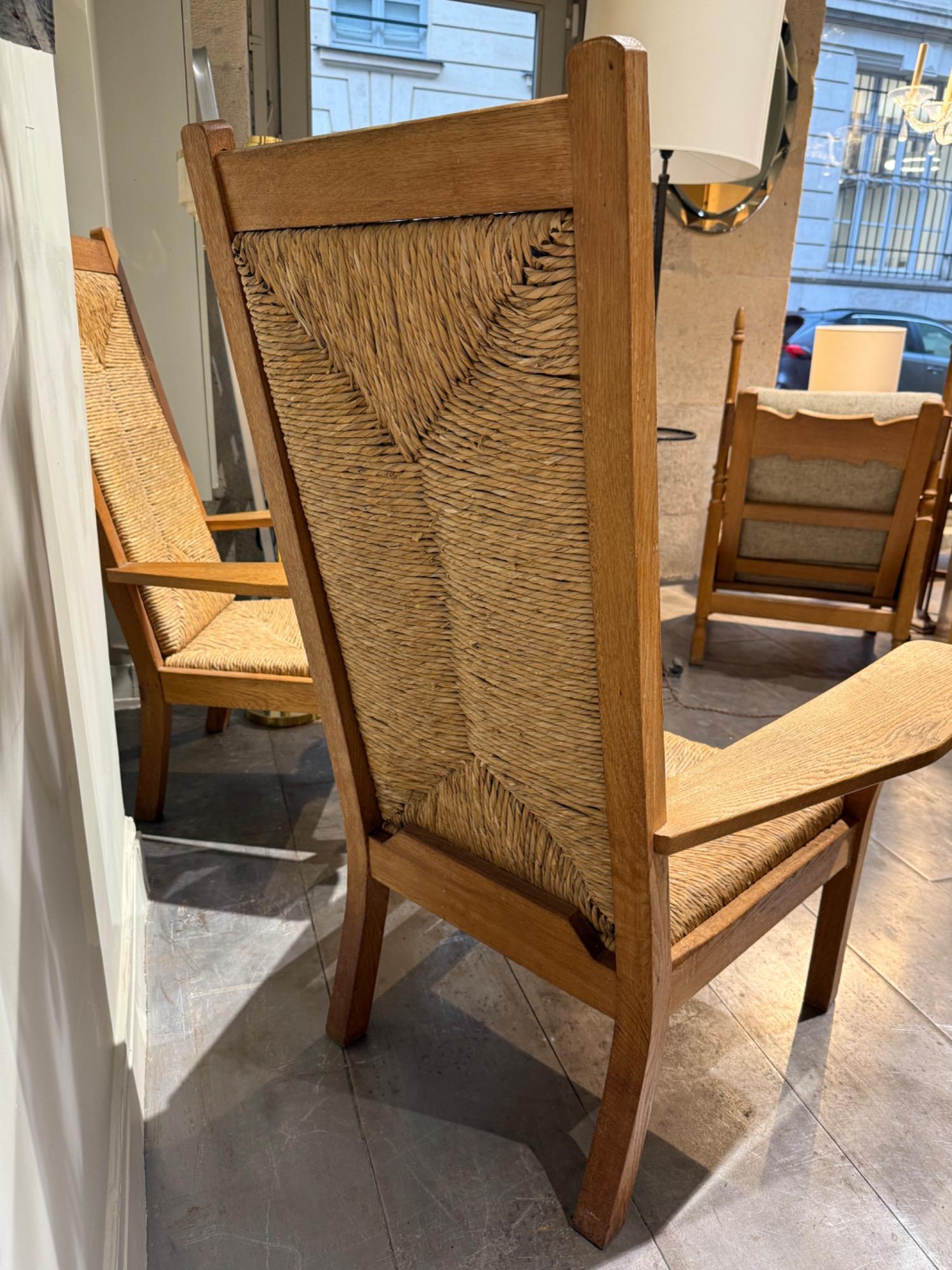 Pair of oak armchairs willi Ohler Germany 1920