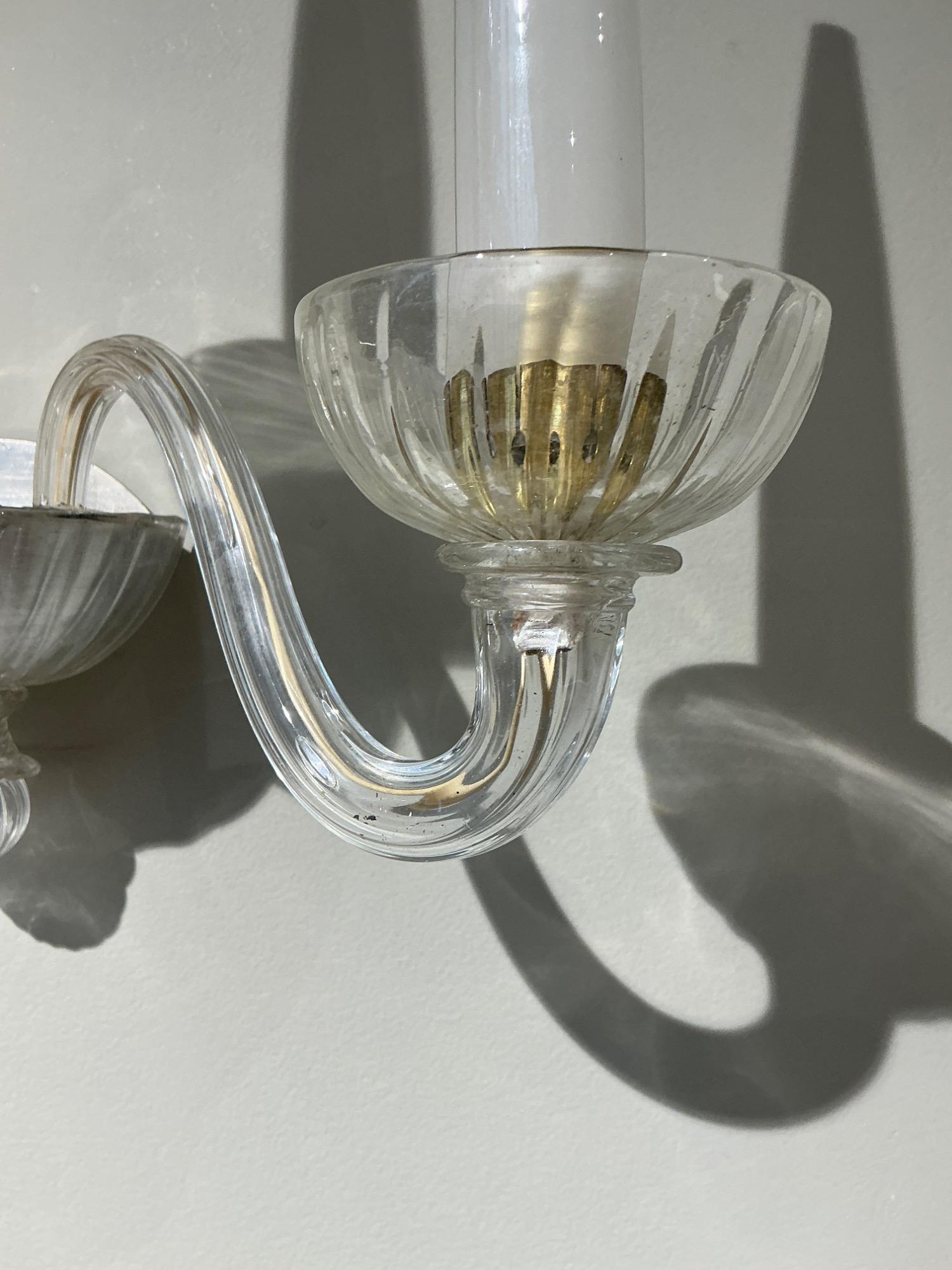 Pair of Sconces Venini 1950 