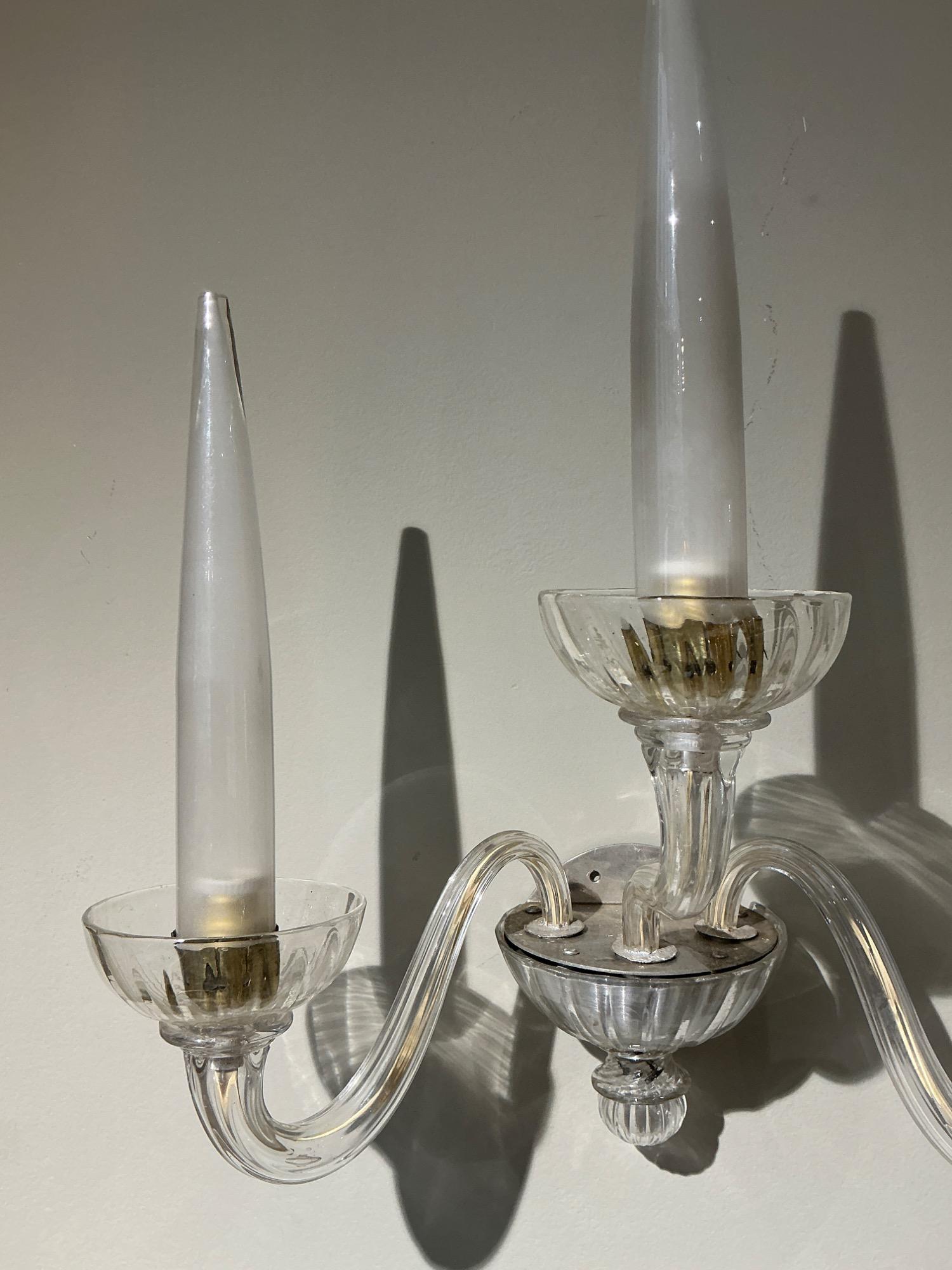 Pair of Sconces Venini 1950 