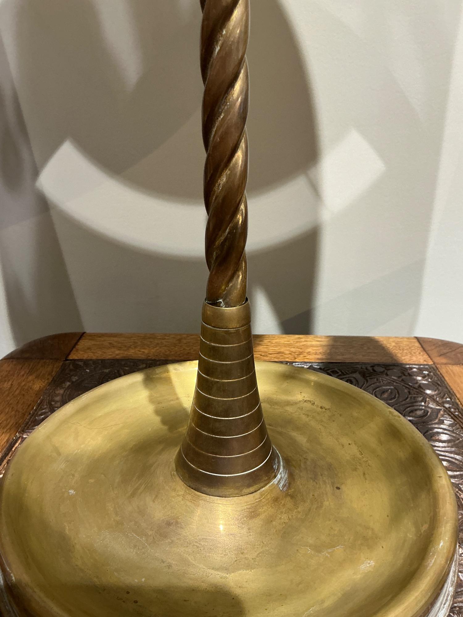 Tall brass french lamp circa 1970 